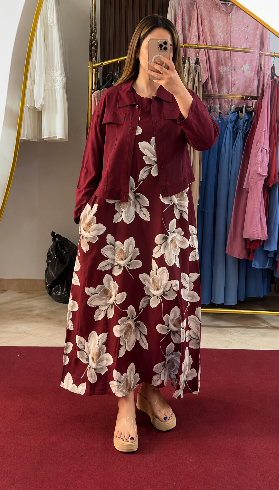 Sage Blossom Luxe Floral Co-Ord Set for Women