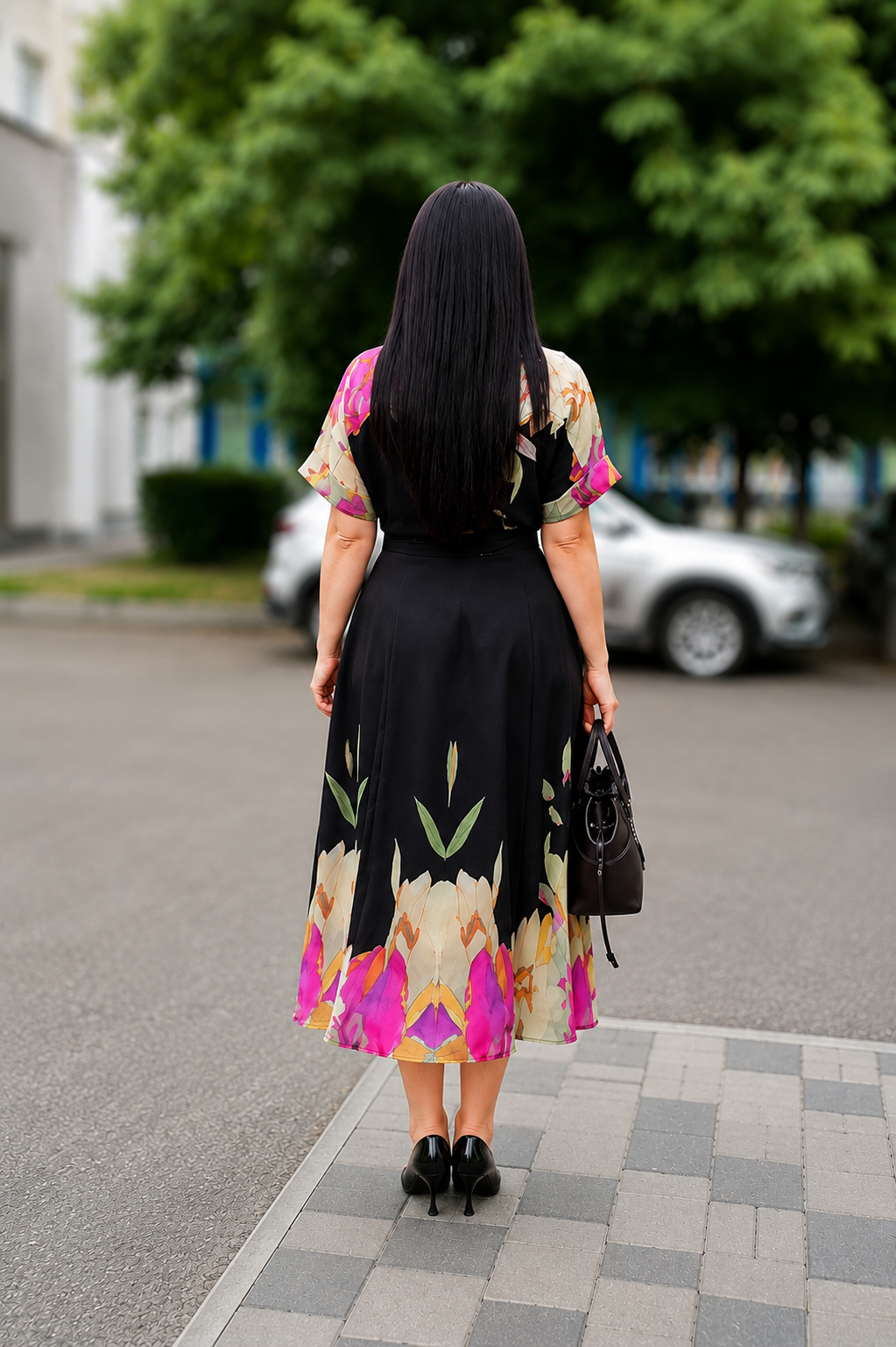 FLORA LUXE IMPORTED REYON WOMAN'S MAXI DRESS
