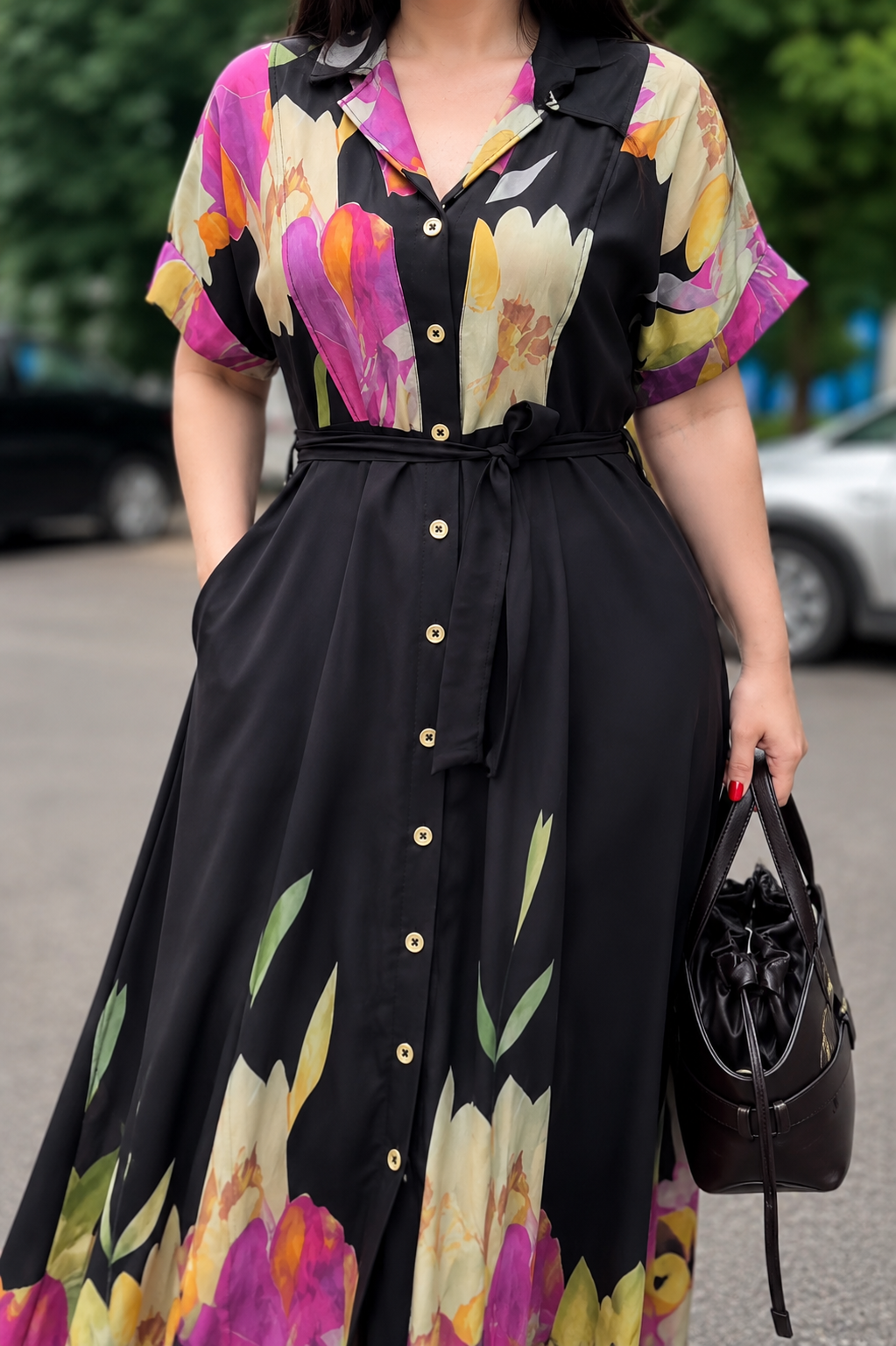 FLORA LUXE IMPORTED REYON WOMAN'S MAXI DRESS