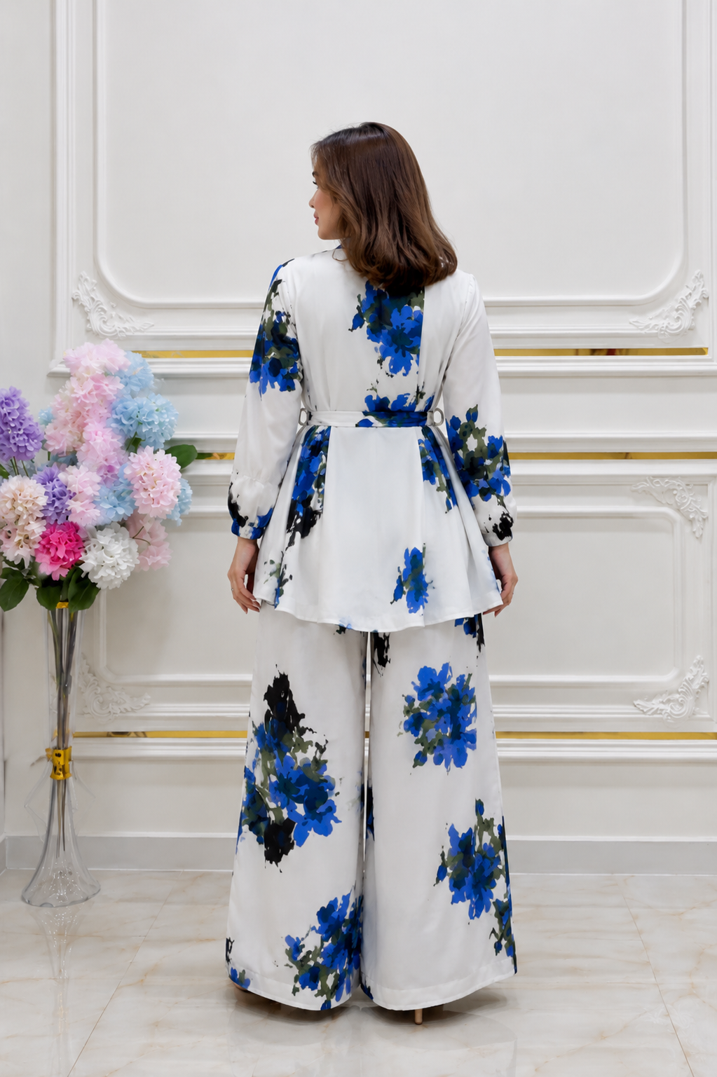 Yana Flora Premium Linen Woman Co-Ord Sets