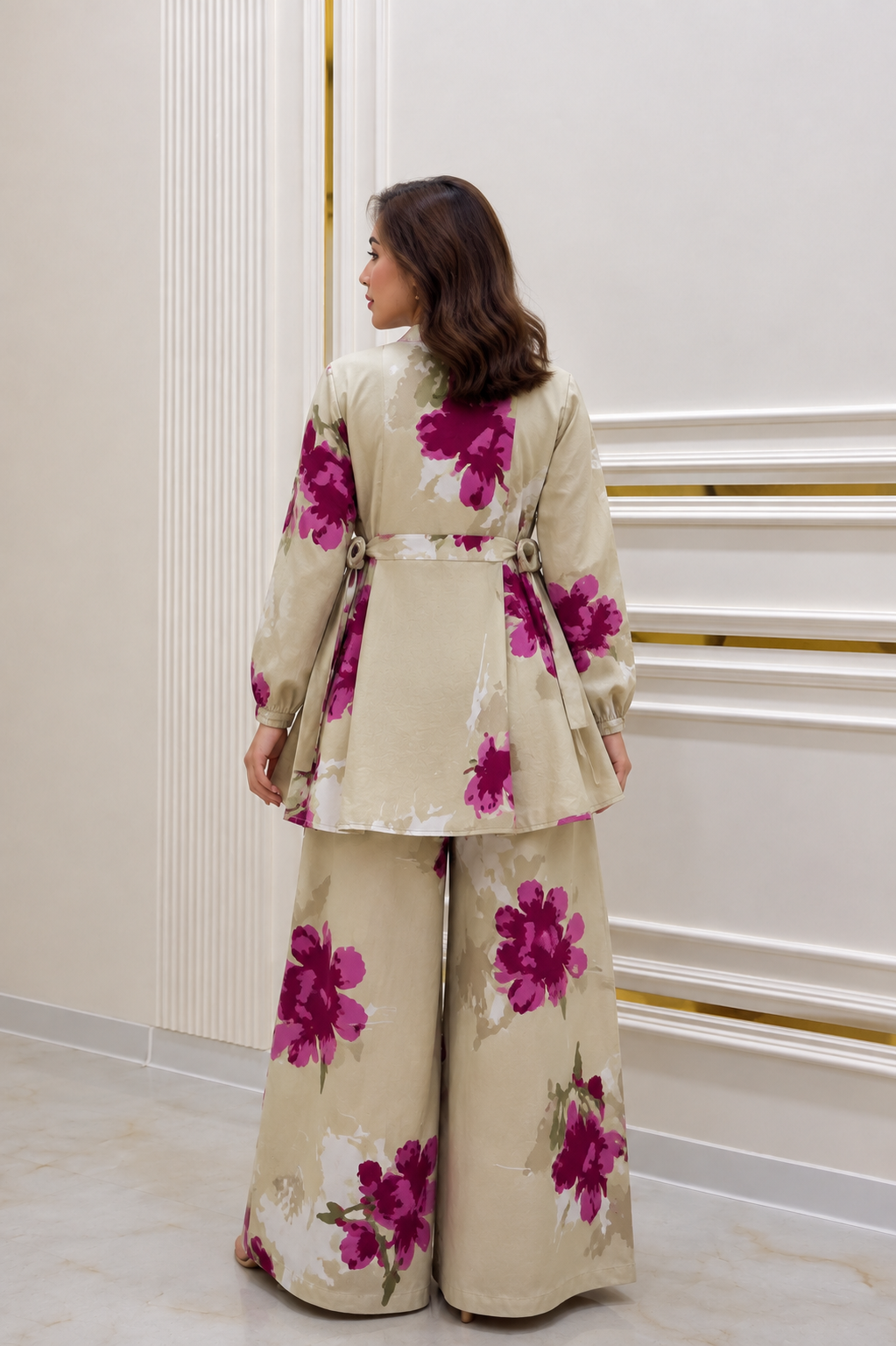 Yana Flora Premium Linen Woman Co-Ord Sets