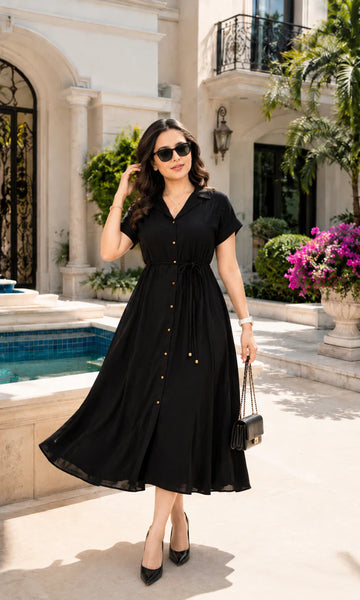 SOSYO Premium Designer Rayon Dress