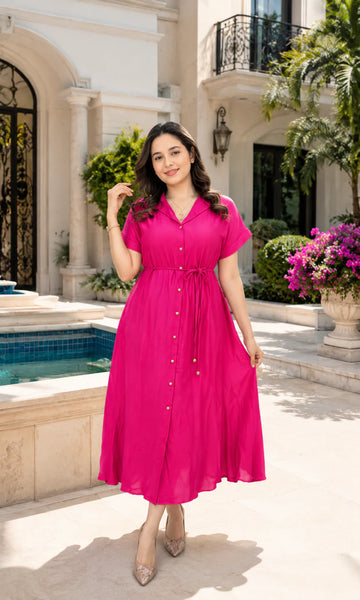 SOSYO Premium Designer Rayon Dress